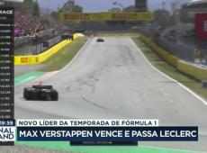 Fórmula 1: Max Verstappen vence e passa Leclerc