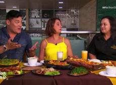 Catia Fonseca experimenta pratos típicos de Goiânia