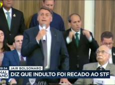 Bolsonaro diz que indulto foi recado ao STF