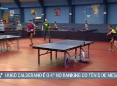 Hugo Calderano é o 4º no ranking do tênis de mesa