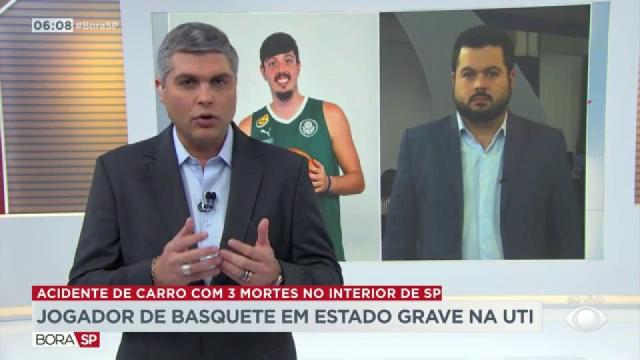 Jogador de basquete do Palmeiras está em estado grave após