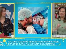 Juliano Cazarré rebate fake news e pede orações para a filha