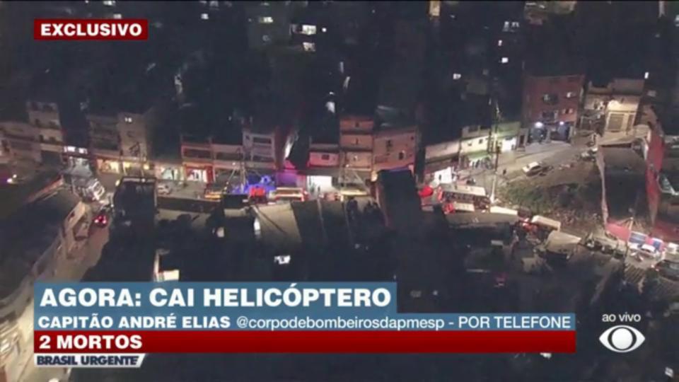 Bombeiros Atendem Ocorrência De Queda De Helicóptero | Vídeos Band