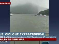 Ciclone extratropical atinge litoral da região sul