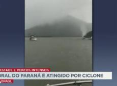 Ciclone deixa rastro de destruição no litoral do Paraná