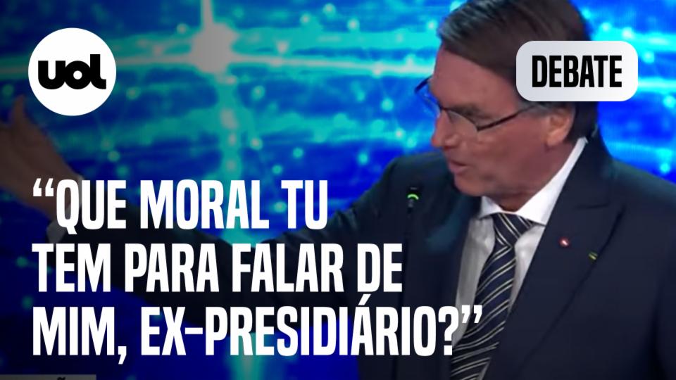 Debate: Bolsonaro chama Lula de 'ex-presidiário': 'Que moral tu tem ...
