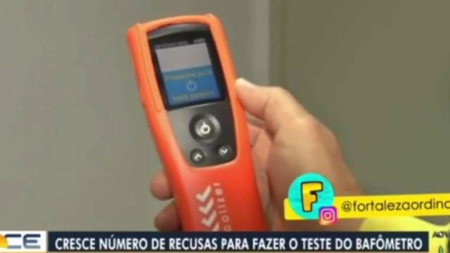 Etilômetro testado ao vivo em repórter detecta álcool em ambiente; entenda, Ceará
