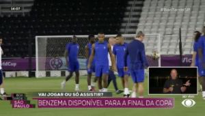 Benzema disponível para assistir a final da Copa