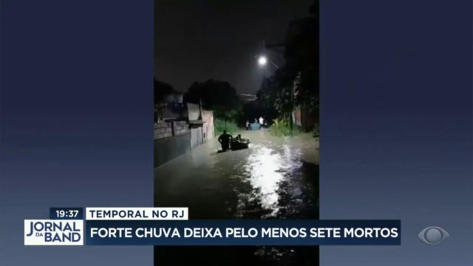 Chuva Forte Deixa Sete Mortos No Rio Vídeos Band 