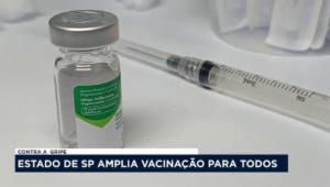Estado de São Paulo amplia vacinação contra a gripe para todos