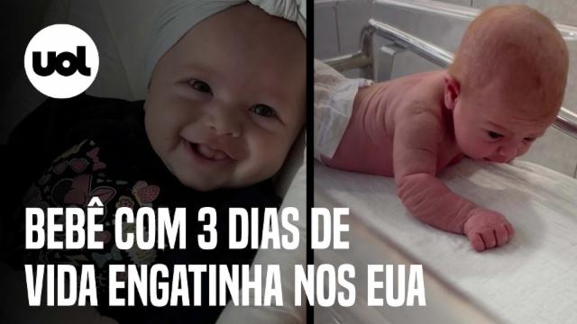 Bebê de 3 dias levanta a cabeça no EUA e vídeo viraliza na web