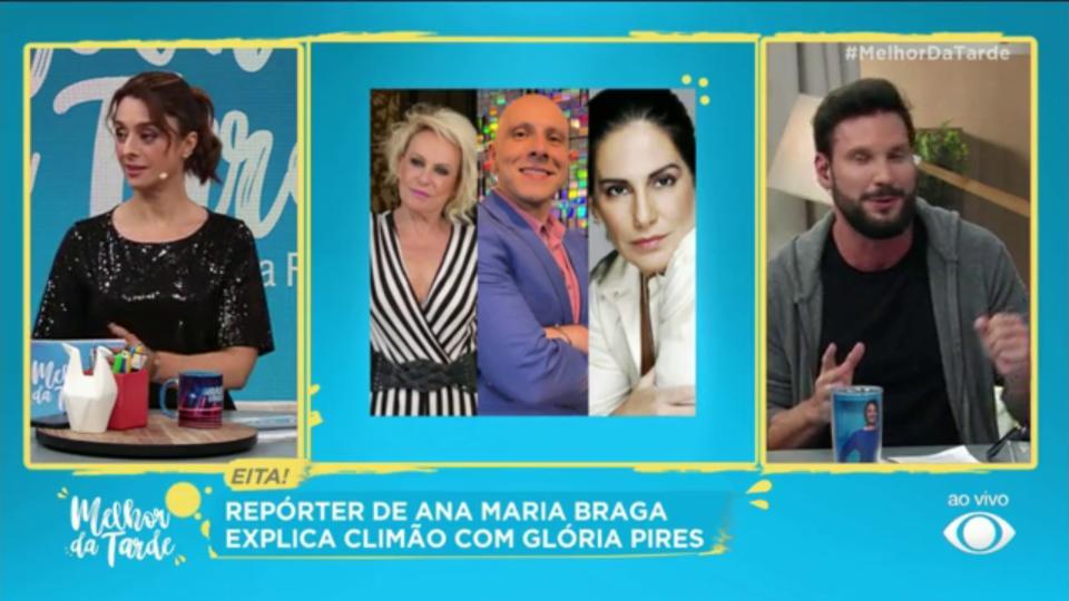 Repórter De Ana Maria Braga Cria Climão Com Glória Pires Band 