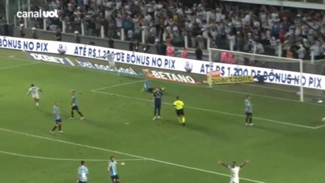 Santos [2] X 1 Grêmio — 44' minutos 2° Tempo — Gol de Julio Furch