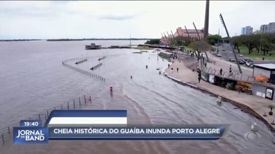 Cheia Histórica Do Guaíba Inunda Porto Alegre Vídeos Band 