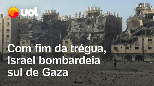 Israel bombardeia sul de Gaza após mandar pessoas se deslocarem até a região