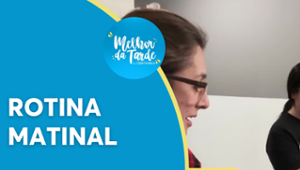 Catia Fonseca mostra a rotina matinal das gravações em Orlando