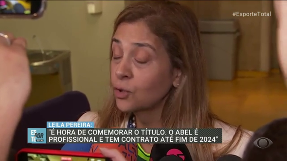 Leila Pereira confia em permanência de Abel: Não precisa de