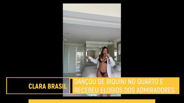 Cenapop · Clara Brasil dança de biquíni no quarto e recebe elogios dos fãs:  “Mais linda da TV”
