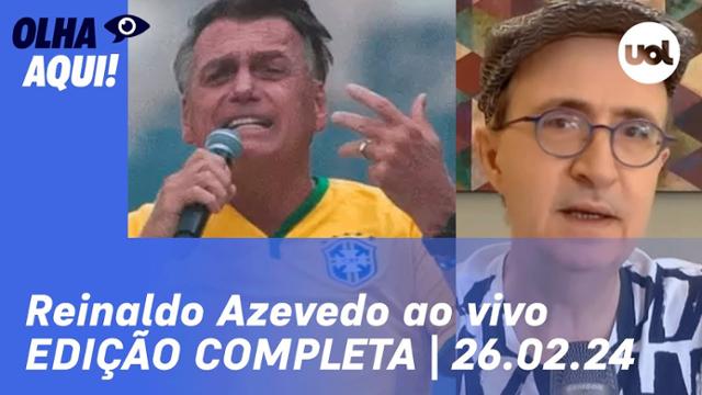 Reinaldo Azevedo analisa ato de Bolsonaro na Paulista | Olha Aqui! 26/02/24