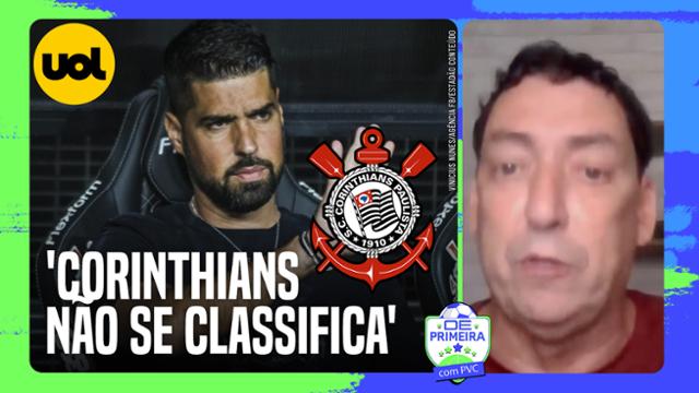 Corinthians ficará fora das quartas de final do Paulistão, opina PVC