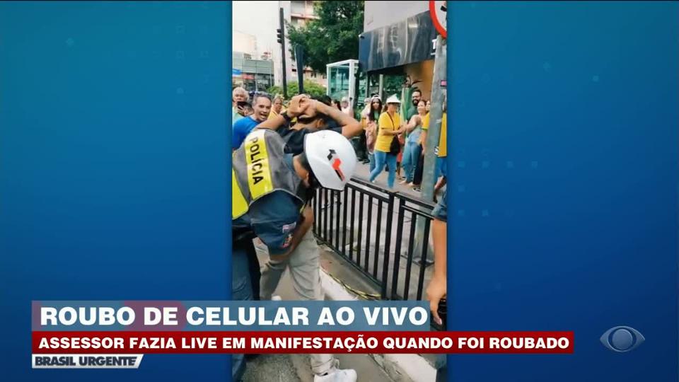 Assessor Tem Celular Roubado Durante Live Em Manifestação Band