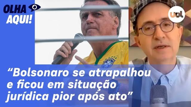Reinaldo: Bolsonaro não sai mais forte de ato na Paulista; situação jurídica dele é pior