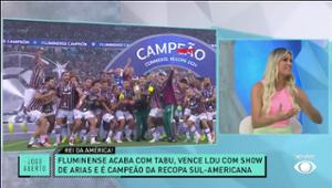 Renata Fan e Denílson analisam vitória do Fluminense sobre LDU