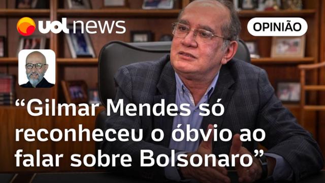 Gilmar Mendes só reconheceu o óbvio ao mencionar que fala de Bolsonaro 'parece confissão, diz Josias 