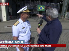 Datena visita base naval no Rio de Janeiro e novo submarino da Marinha