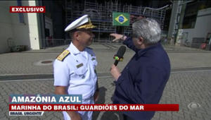 Datena visita base naval no Rio de Janeiro e novo submarino da Marinha