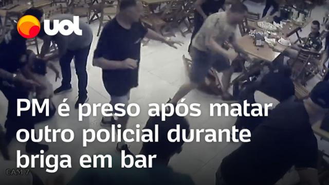 PM é preso suspeito de matar outro policial após briga em bar de Goiás