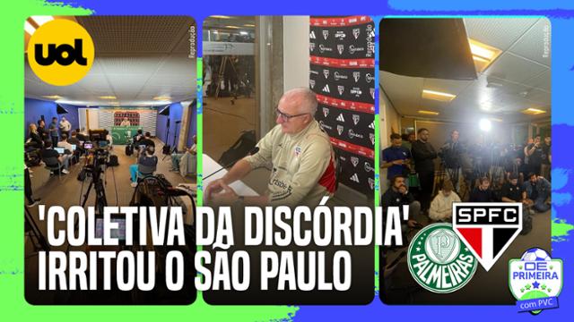 Como foi a 'coletiva da discórdia' que irritou o São Paulo e motivou veto ao Palmeiras