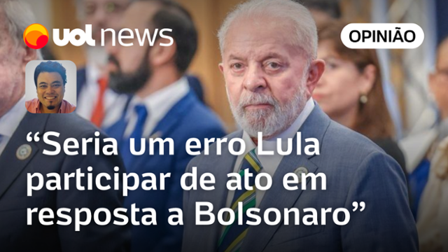 Fala de Lula sobre Bolsonaro ajuda a bombar ato de rua convocado pela esquerda, diz Sakamoto