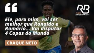 "Vai ser um dos maiores jogadores de todos os tempos", diz Craque Neto.