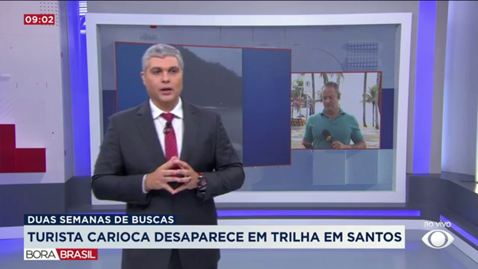 Continuam as buscas por turista desaparecido em trilha de Santos