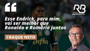 Craque Neto rasga elogios à Endrick, do Palmeiras | Os Donos da Bola