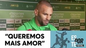 Weverton discursa contra o ódio após vitória do Palmeiras