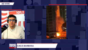 Incêndio de grandes proporções atinge prédio na Zona Oeste do Recife