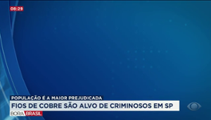 Fios de cobre são alvos de criminosos em São Paulo