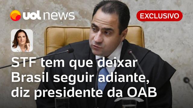 STF tem que deixar Brasil seguir adiante, diz presidente da OAB em meio ao caso Elon Musk x Moraes
