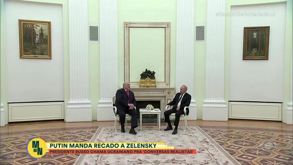 Putin manda recado para o Zelensky | Band