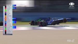 F-E: Carro de Günther quase decola ao sair da pista no E-Prix de Misano