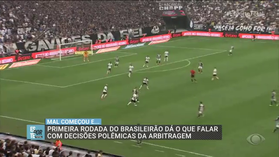 Primeira rodada do Brasileiro é marcada por polêmica de arbitragem