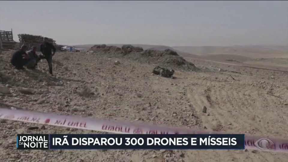 Irã disparou 300 drones e mísseis contra Israel; países aliados pedem calma