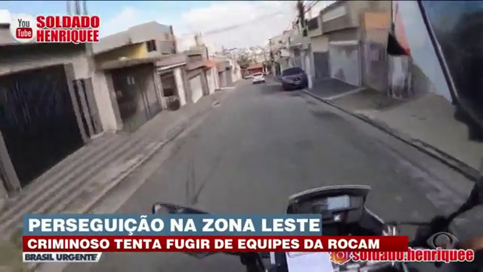 PERSEGUIÇÃO POLICIAL: Criminosos tenta fugir com carro roubado em SP