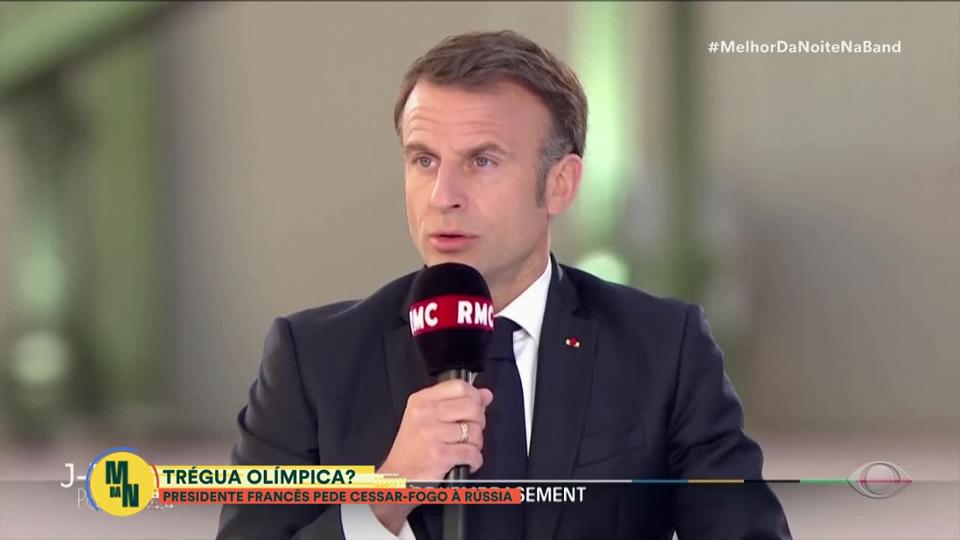 Macron pede trégua olímpica para Putin, mas Kremlin rejeita