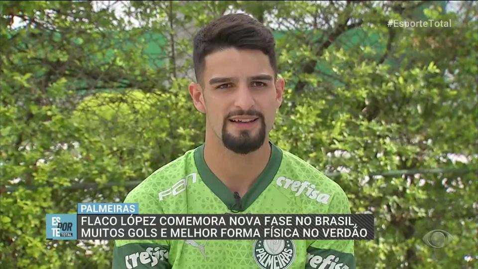 Flaco López comemora boa fase no Palmeiras: "Era questão de tempo"