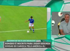 Denílson brinca com Romário inscrito para jogar na segunda do Carioca