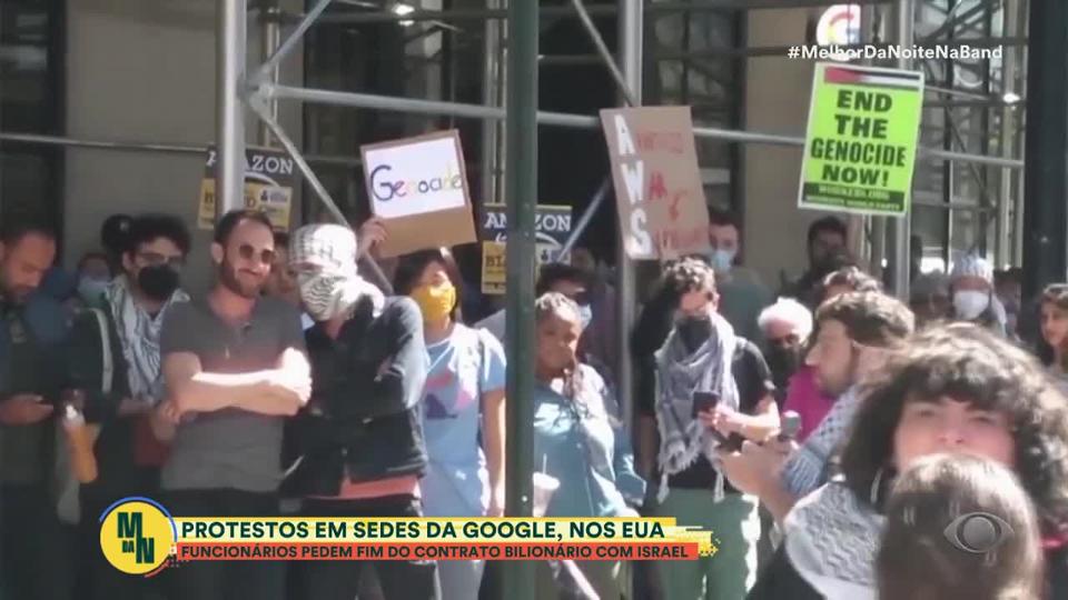 Funcionários da Google protestam e acusam empresa de apoiar Israel