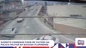 Suspeito consegue fugir de viatura da Polícia Militar na Baixada Fluminense